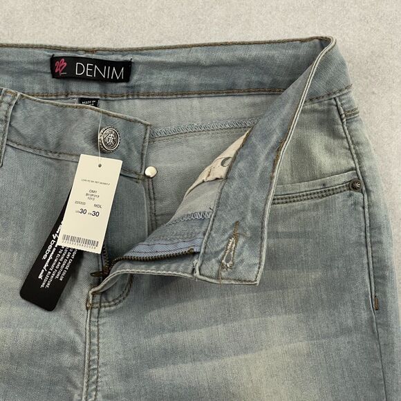 Bebe Skinny Jeans Womens Size 30 Blue Mid Rise Stretch Light Wash Denim NEW - Picture 10 of 14